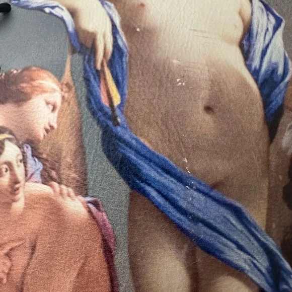 BALMAIN Uria Boots In Smooth Sky Printed Leather - Picture 7 of 7